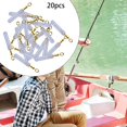 thumbnail image 1 of Colaxi 20Pcs Fishing Floats Rotation Connector Swivel Float Seat XS, 1 of 8