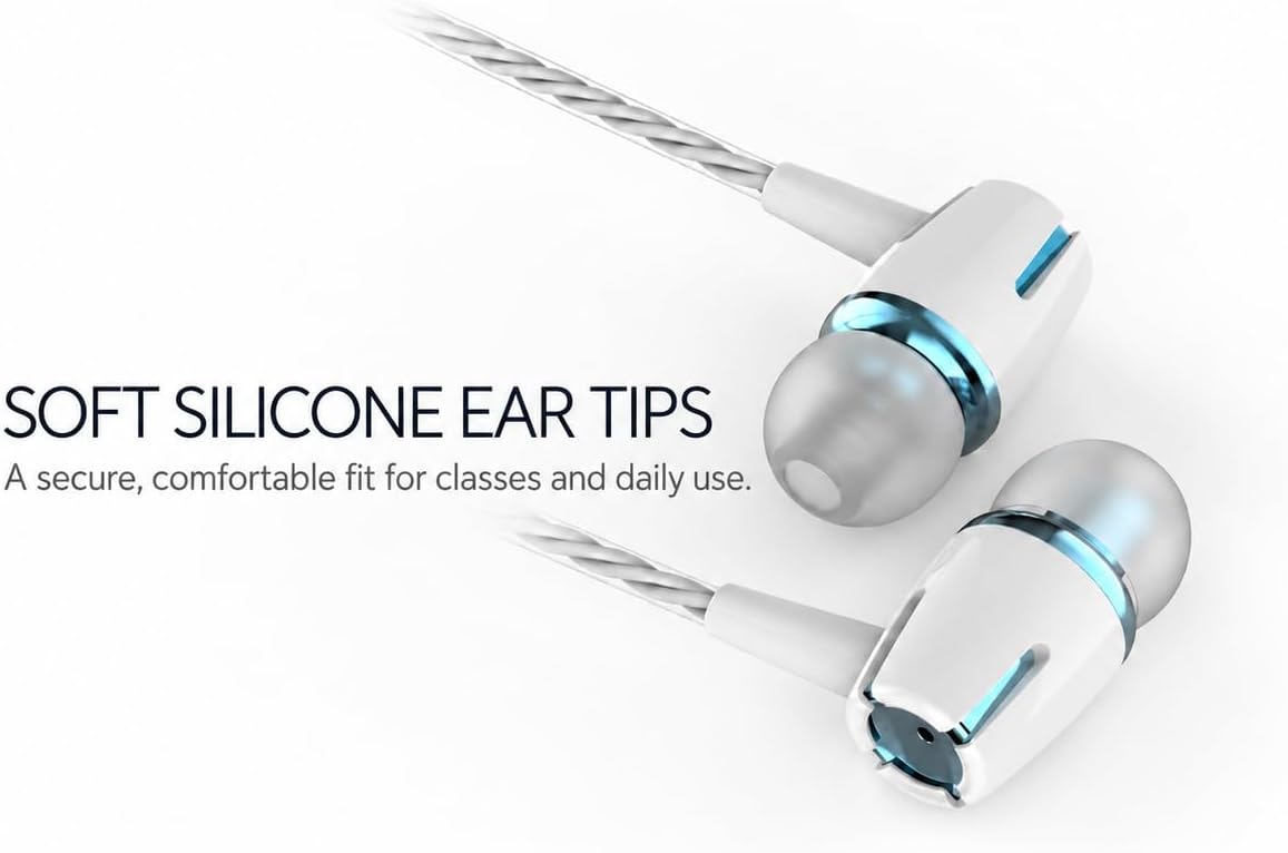 Kamon Wired Earbuds with Microphone, 5 Pack photo 7