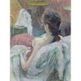 thumbnail image 3 of De Toulouse-Lautrec, Henri 12x14 Black Modern Framed Museum Art Print Titled - The Model Resting, 3 of 5