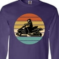 thumbnail image 4 of Inktastic Snowmobile Retro Sunset Long Sleeve T-Shirt, 4 of 5