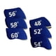 thumbnail image 5 of 6 fundas protectoras para cabezas de palos de golf, resistentes al agua y con diseño de cuñas. Azul, 5 of 9