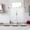 White, variant on Uuiauoio Short Linen Tier Curtains Rod Pocket Semi Sheer Half Kitchen Curtain Light Filtering Thick Drapes for Bathroom, Set of 2 Panels