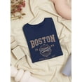 thumbnail image 3 of Retro College Boston Sport Art Shaped T-Shirt Women -Image by Shutterstock, Female Medium, 3 of 4