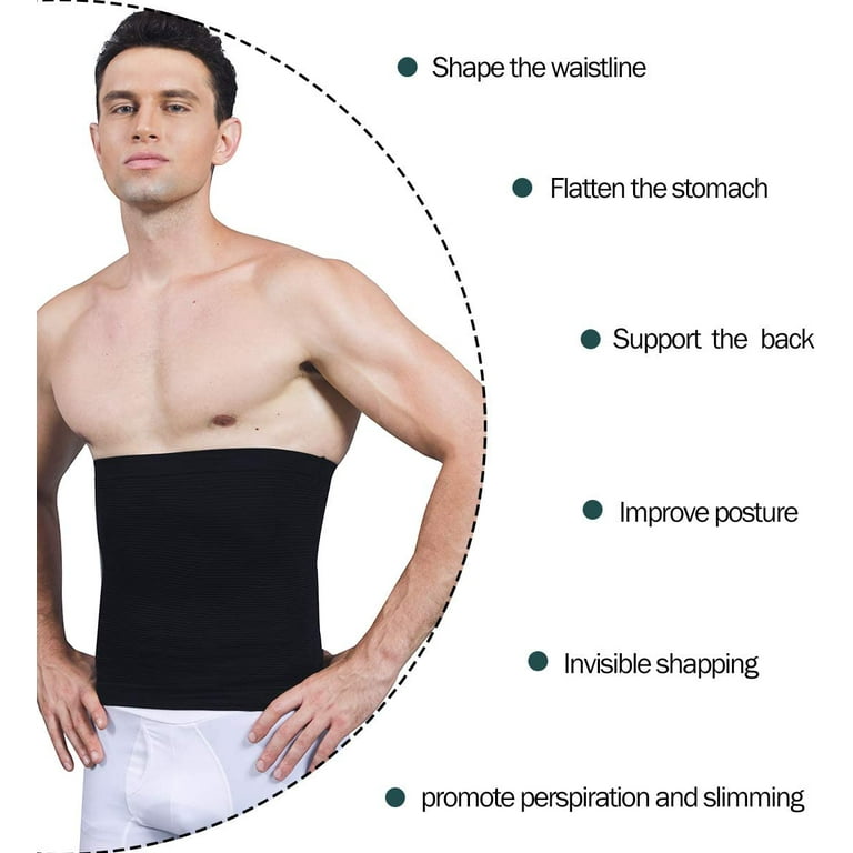 Buy Vaslanda Men Firm Tummy Control Shapewear Compression Waist Cincher  Slimming Body Shaper Belly Fat Girdle Stomach Band online