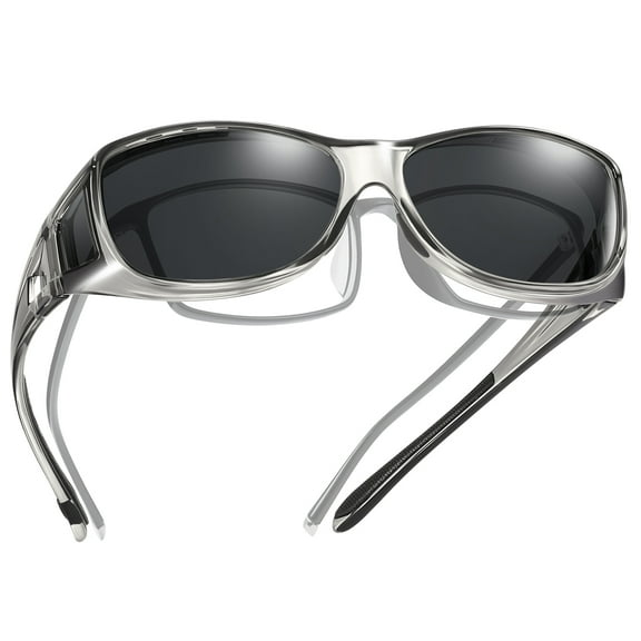 TINHAO Sunglasses Fit Over Glasses for Men Women, Wrap Around Sunglasses Polarized 100% UV Protection Driving