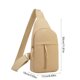 thumbnail image 3 of Bolso bandolera para hombre y mujer | Bandolera ligera de nailon y spandex, mochila deportiva para el hombro, mochila de viaje multiusos - Compacta 30x17x10cm | Moderno, Elegante, Versátil, Unisex, 3 of 6