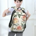 thumbnail image 6 of Backpack 12.9 *5.1 * 17.7 Inches Outing Backpack, Shopping Backpack, Travel Backpack Coral Roses Seamless, 6 of 7