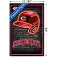 thumbnail image 3 of MLB Cincinnati Reds - Neon Helmet 23 Wall Poster, 22.375" x 34", 3 of 5