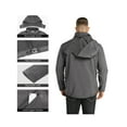 thumbnail image 4 of 33,000ft Men's Lightweight Softshell Jacket Fleece Lined Hooded Water Resistant Winter Hiking Windbreaker Jackets, 4 of 6