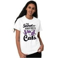 thumbnail image 5 of Crazy Cat Lady Secret of Happiness Women's Graphic T Shirt Tees Brisco Brands X, 5 of 6