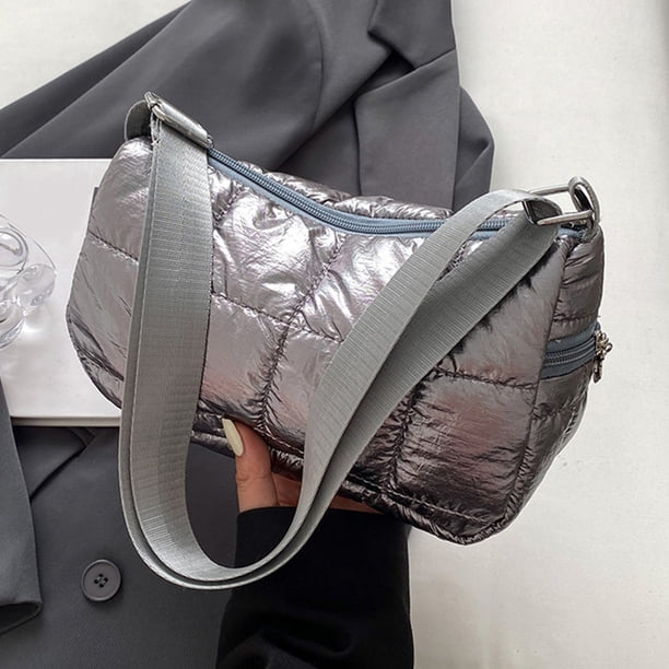 Bolsos cruzados Ndcxsfigh bolso informal acolchado para axilas elegante gris