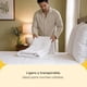 thumbnail image 4 of Edredón Duvet Essential Nooz Microfibra Verano Matri/queen Blanco, 4 of 9