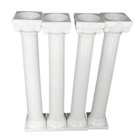 

4Pcs/Set Cake Rods Non-stick Reusable Plastic Delicate Cake Standing Grecian Pillars Gathering Supplies