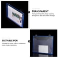 thumbnail image 3 of Monyance Plastic File Bag Transparent Wall Mounted File Folder: Blue A4 Receipt Organizer(12.6X9.45X0.79Inches), 3 of 11