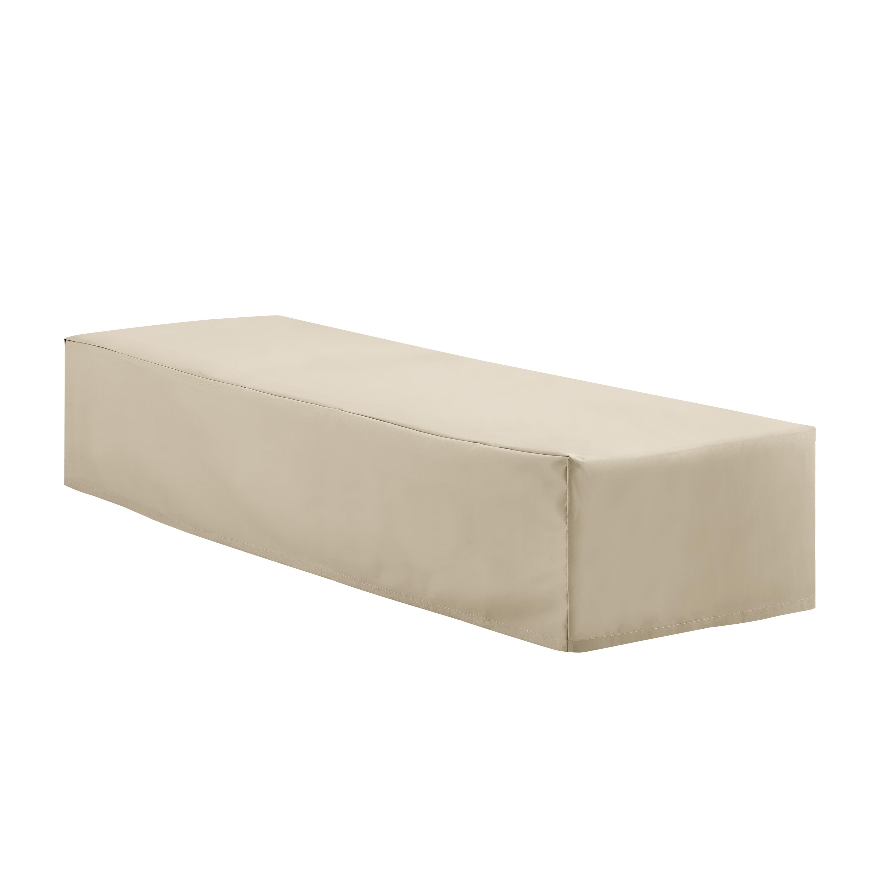 Crosley Brands  Outdoor Chaise Lounge Furniture Cover, Tan - image 2 of 7