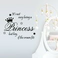 thumbnail image 2 of Vikakiooze Home Decor Beautiful Princess Crown Wall Sticker Bedroom Decor Vinyl Decal Die Cut, 2 of 3