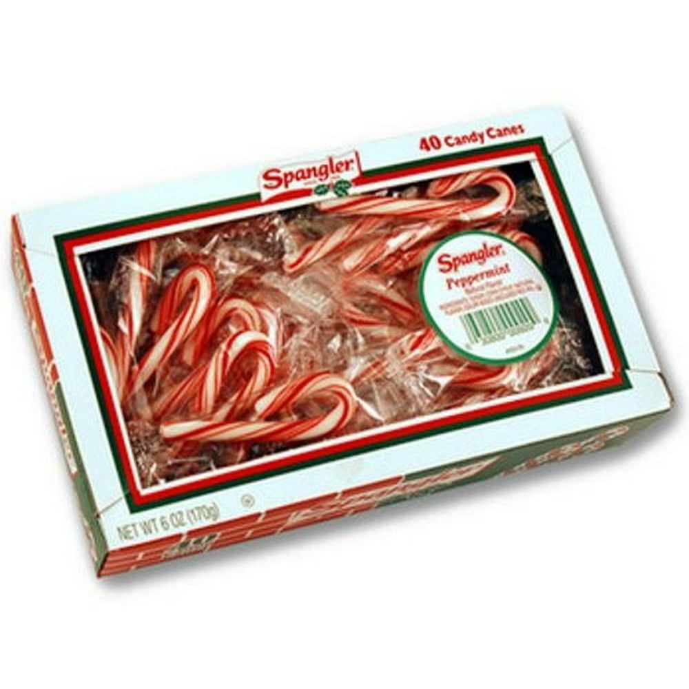 Spangler Mini Candy Canes, R & W Peppermint (Pack of 36)