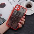 thumbnail image 1 of Funda de teléfono de dragón rojo de diseño estético único para iPhone 14 12 11 13 Pro Mini X XS XR Max 6 7 8 Plus SE funda trasera de parachoques suave Tan Jianjun unisex, 1 of 2