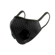 Reusable Washable Mesh Dual Breathing Valve Face Mask Covering With PM2.5 Carbon Filter