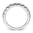 thumbnail image 3 of FJC Finejewelers 14 kt White Gold 1/2 ct 9 Stone G H I True Light Moissanite Band 2 mm, 3 of 8