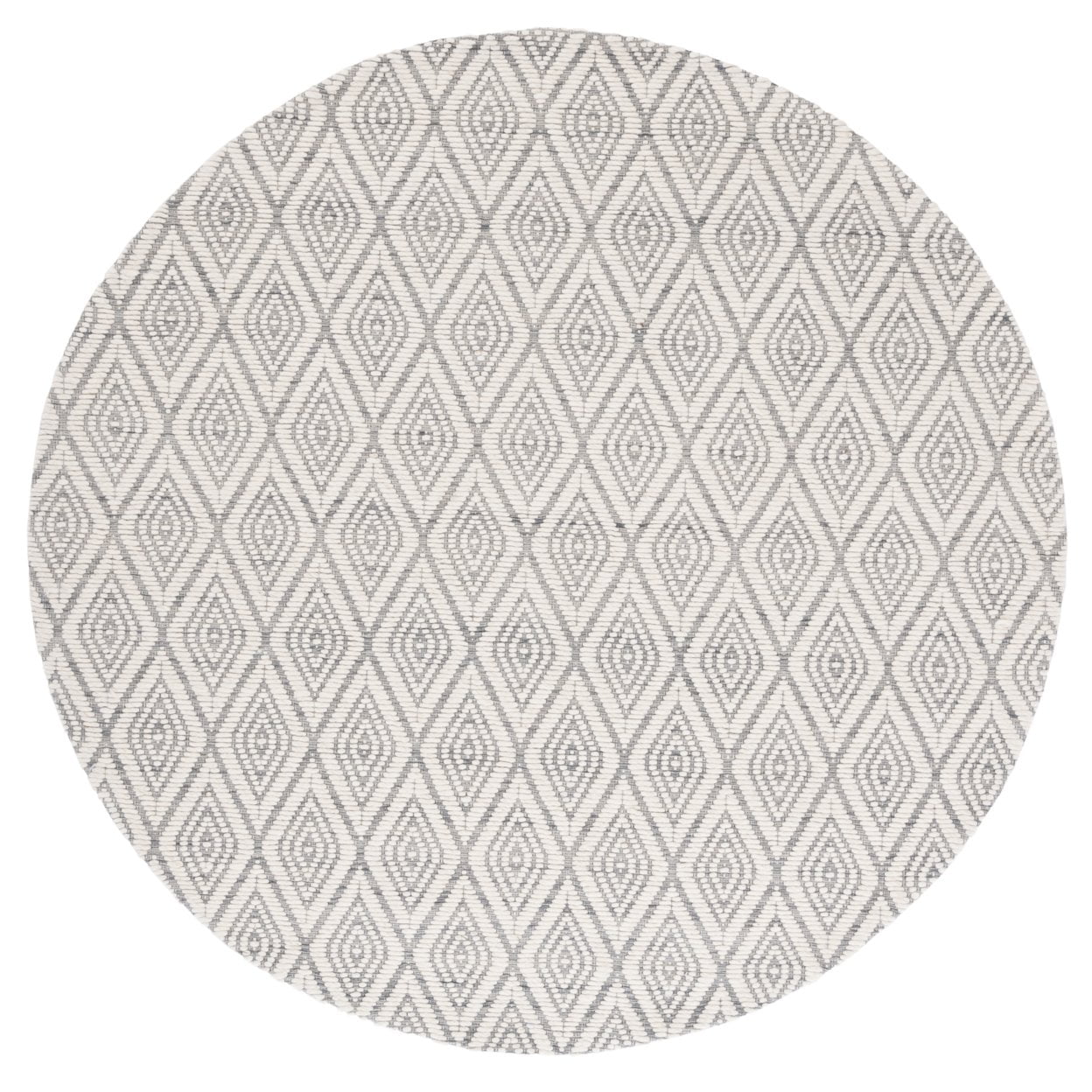 SAFAVIEH Marbella Winston Diamond Area Rug, Grey/Ivory, 3' x 5'