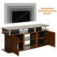 thumbnail image 4 of Costway 63''TV Stand Entertainment Console Center W/ 2 Cabinets Up to 70''Walnut, 4 of 9
