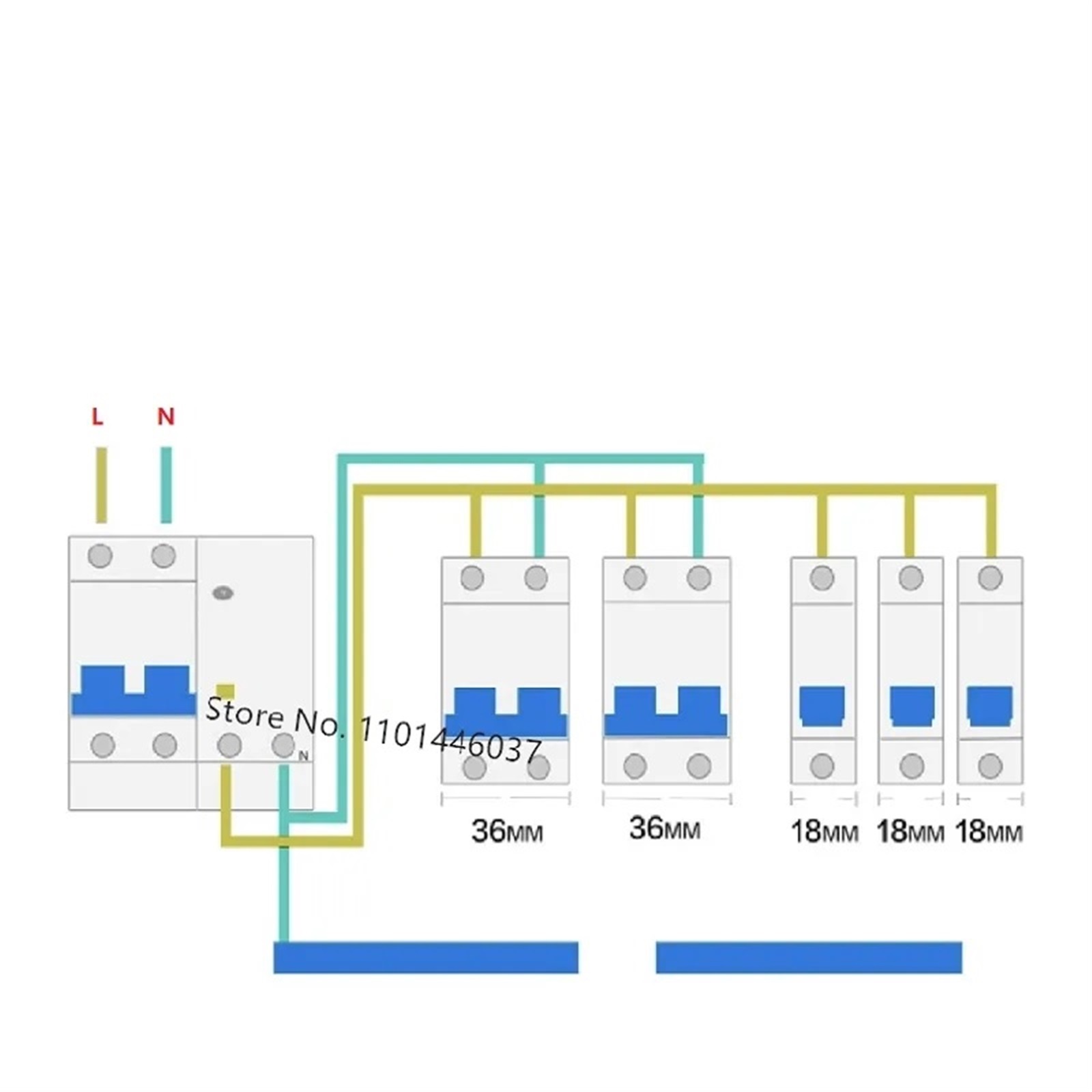 MCB Electric Vehicle Bicycle Solar Energy Power CB 63A 125A DC 110V 220V AC 230V 400V Miniature DIN Rail Circuit Breaker