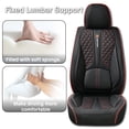 thumbnail image 3 of 2009 for Scion Xd Car Seat Cover, Red Edge Car Seat Covers, Faux Leather Full Set of 5 Seats Anti-Slip Beautify Interior, Give Your Interior a New Look, 3 of 9