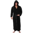 thumbnail image 2 of zeranth Men Hooded Bathrobe with Adjustable Belt Super Soft Fluffy Highly Absorbent Solid Color Pocket Design Male Bathrobe, 2 of 7