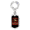 thumbnail image 1 of Then They Become Firefighter Stainless Steel or 18k Gold Premium Swivel Dog Tag Keychain, 1 of 8
