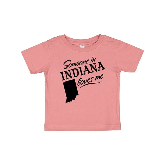 Inktastic Someone in Indiana Loves Me Boys or Girls Baby T-Shirt