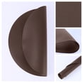 thumbnail image 2 of Unique Bargains Set of 6 Faux Leather Placemats Coffee, 2 of 7