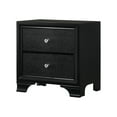 thumbnail image 3 of 4pc Transitional Queen Bedroom Set Home Upholstered Button Tufted Headboard Bed Hardwood Furniture Set, 3 of 4