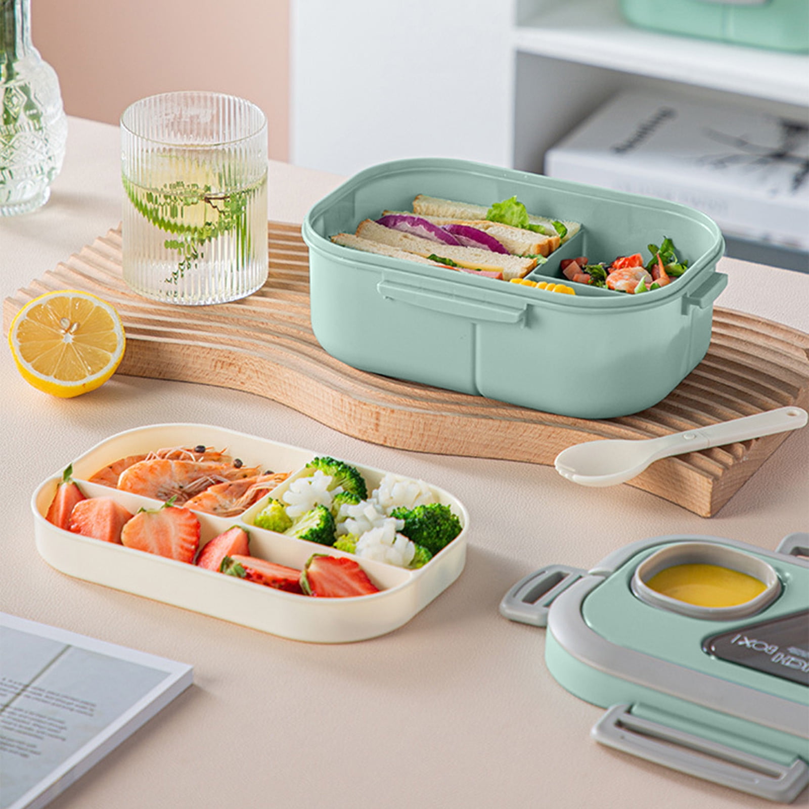 W&P Porter Lunch Box, 3 Compartment Bento Box Style Portable Adult Lunch  Box with Snap Strap- Food C…See more W&P Porter Lunch Box, 3 Compartment