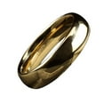 thumbnail image 3 of Tungsten Rings for Men Wedding Bands for Him 8mm Gold Polished Classic, 3 of 8