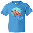 thumbnail image 3 of Inktastic Fort Lauderdale, Florida Swimming Sea Turtle with Bubbles Youth T-Shirt, 3 of 5
