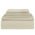 thumbnail image 4 of Full Size 1800 Series Soft Bed Sheets, 16 Inch Deep Pocket, Breathable, Comfortable and Fade Resistant(6pcs, Vanilla), 4 of 4