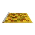 thumbnail image 2 of Ahgly Company Machine Washable Indoor Rectangle Abstract Yellow Contemporary Area Rugs, 5' x 7', 2 of 4