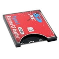 thumbnail image 1 of New Sd To Cf Card Sleeve Supports Wireless Wifi Sd Card Type I Adapter Slr Camera Red, 1 of 5