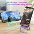thumbnail image 5 of Stool Shaped Foldable Cell Phone Stand, Desktop Phone Dock Universal Lazy Bracket Phone Holder Candy Color, 5 of 5