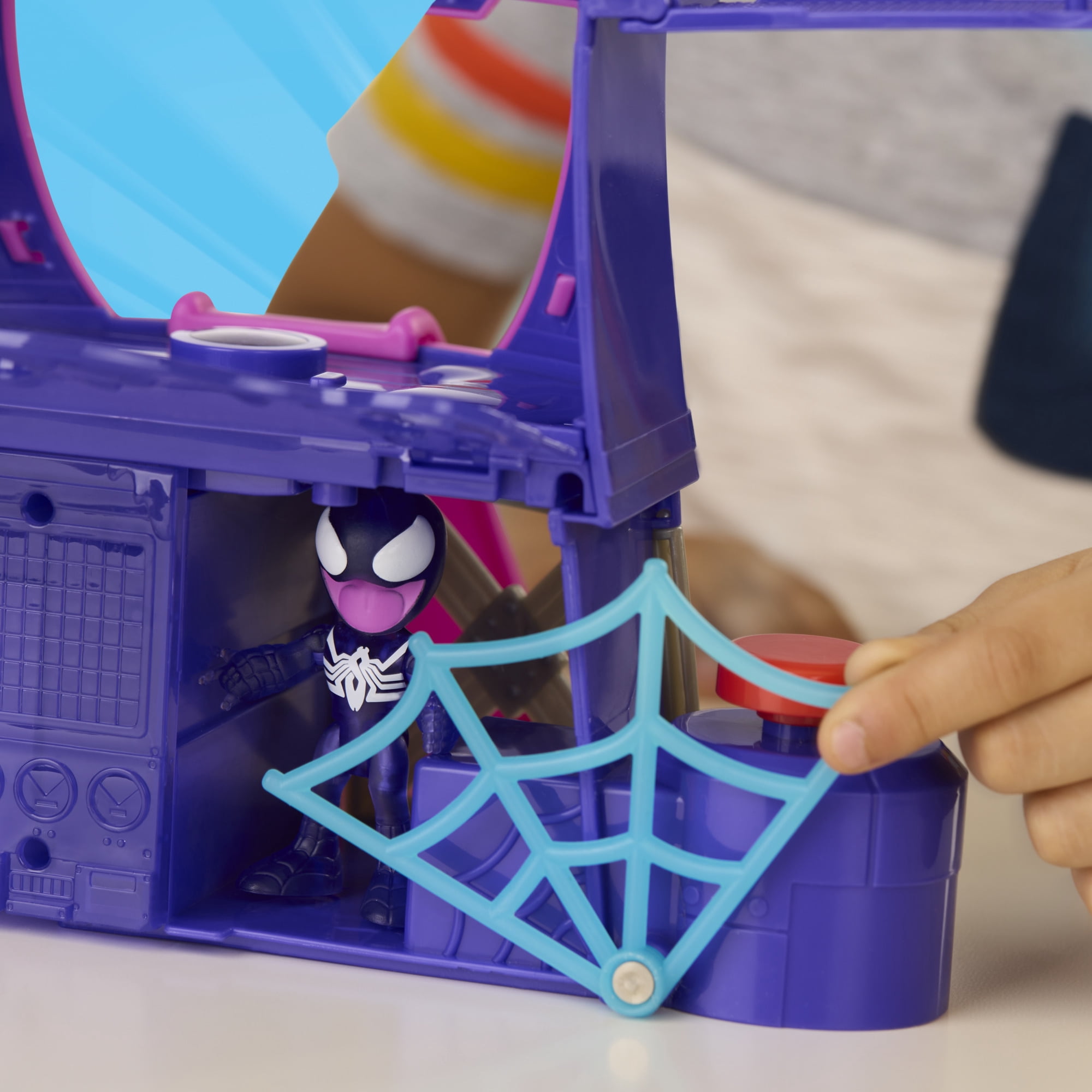 Marvel Spidey and his Amazing Friends Symbie Factory Playset, Ages 3 and Up