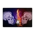 thumbnail image 1 of XMXT Non-Slip Area Rug, Musical Skull Contrast Print Polyester Rugs for Living Room, 36 x 24 inches Multicolor, 1 of 9