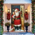 thumbnail image 5 of LmnLft Santa Claus Christmas Door Curtain, 90x180cm Holiday Door Hanging Banner for Festive Party Decoration, 5 of 6