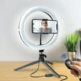 thumbnail image 5 of Bower 10" LED Phone Ring Light Tripod Stand for Desk - Tripod Ball Head, Adjustable 3 White Modes, 5 of 6