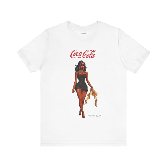 Classic Coca Cola Women's Relaxed Fit Short-Sleeve Crewneck T Shirt