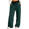 thumbnail image 5 of Mercatoo Girls Oversized Wide Leg Sweatpants Kids Baggy Swea𝐭 Pants Drawstrin𝐠 Waist Color Block Straight Leg Track Pants Trousers, 5 of 7