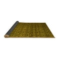 thumbnail image 2 of Ahgly Company Indoor Round Abstract Yellow Modern Area Rugs, 7' Round, 2 of 4