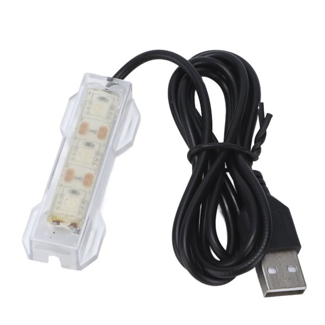 Fish LED Light, Convenient Widely Use Aquarium Lighting Plastic For Aquatic Plants Landscape Green,Red,Yellow,Blue