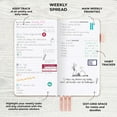 thumbnail image 5 of Clever Fox Pocket Planner Weekly - Undated Monthly Goal Planner and Calendar for Increasing Productivity, Mini Planner Perfect for Purse, Size: 3.7" x 6.7", Start Anytime, Lasts 1 Year - Rose Gold, 5 of 7