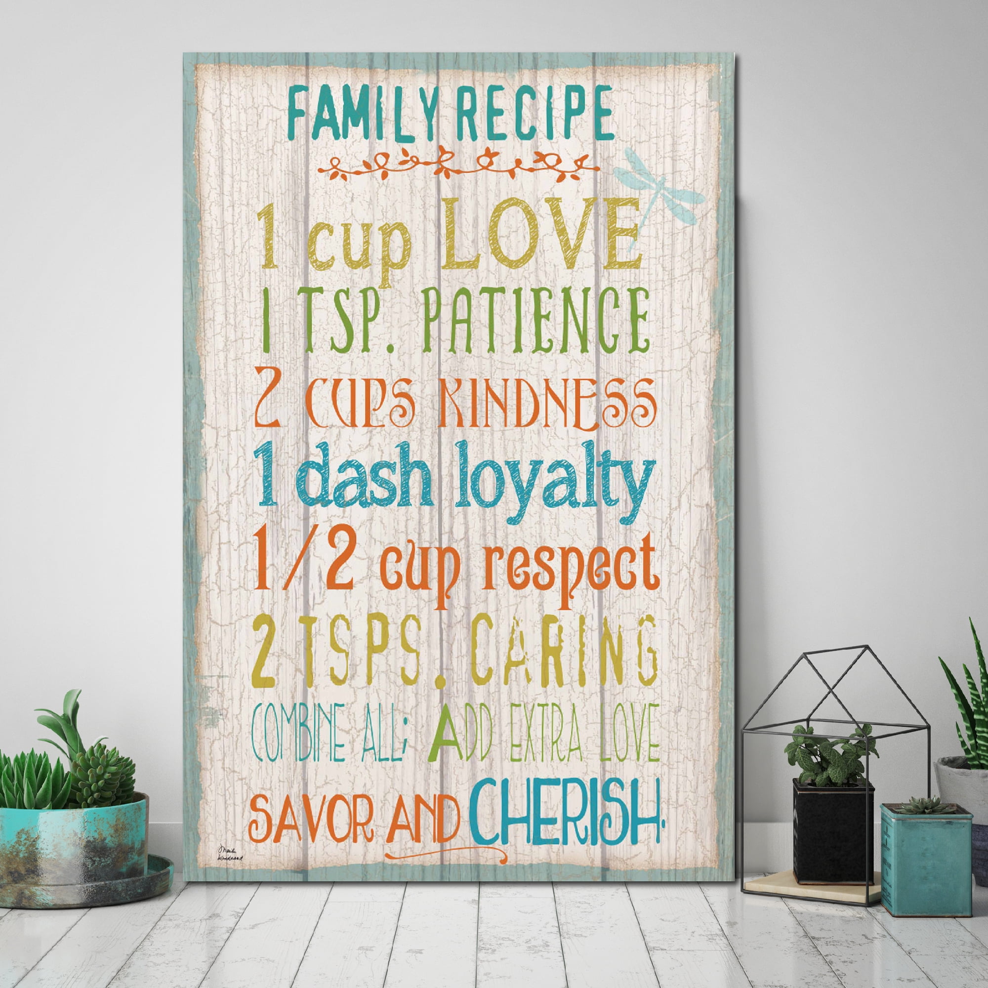 Courtside Market Family Rules Gallery-Wrapped Canvas Wall Art, 12x18